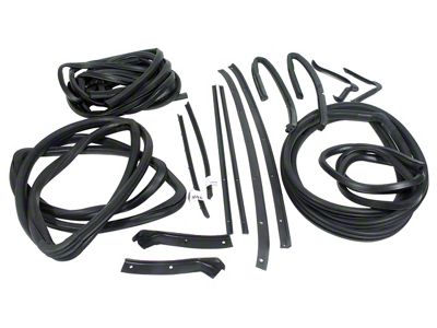Weatherstrip Kit; 18-Pieces (1963 Corvette C2)