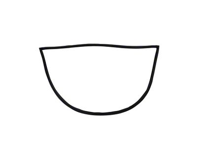 1984-1996 Corvette Weatherstrip - Rear Window with Molded Corners
