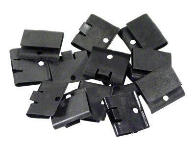 1963-1967 Corvette Weatherstrip Retainer Clip Set. Hardtop Outer Header 13 Piece