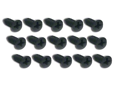 1964-1967 Corvette Weatherstrip Screw Set. Above Door On Body