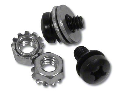 1963-1967 Corvette Window Strip Bracket Screws. Rear Upper Convertible