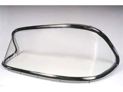 1956-1961 Corvette Windshield Frame Assembly WO/Visor Holes, with Tinted Glass