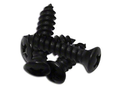 Windshield Header Panel Screws; 4-Piece (84-96 Corvette C4)
