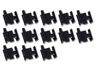 1963 Corvette Windshield Lower Molding Clips. Convertible 13 Piece Set