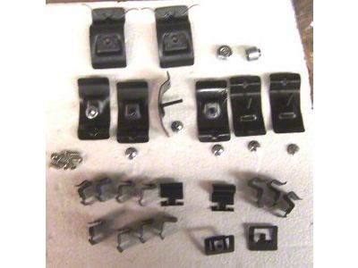 1963 Corvette Windshield Molding Clip and Screw Set. Convertible