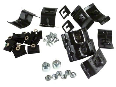 1964-1967 Corvette Windshield Molding Clip and Screw Set. Convertible