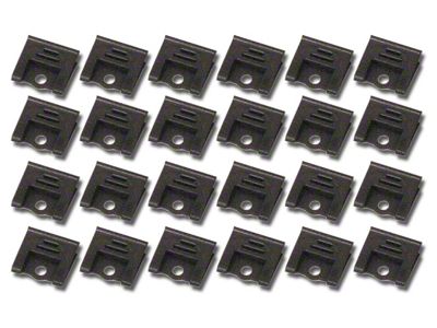 Windshield Molding Clip Set; 24-Piece (64-67 Corvette C2 Coupe)
