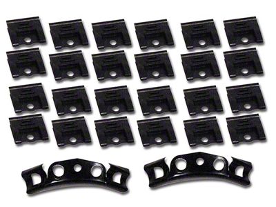 Windshield Molding Clip Set; 26-Piece (64-67 Corvette C2 Coupe)
