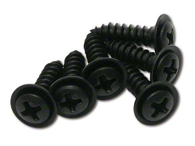 Windshield Trim Molding Screws; 6-Piece (68-76 Corvette C3)