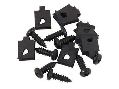 1963-1967 Corvette Wiper Grille Mount Screws and Nuts 16 Piece Set