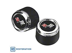 YJ8 Aluminum Wheel Center Cap with Emblem (76-79 Corvette C3)