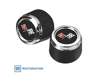 YJ8 Aluminum Wheel Center Cap with Emblem (76-79 Corvette C3)