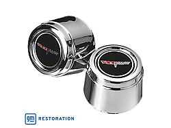 YJ8 Aluminum Wheel Center Cap with Emblem (80-81 Corvette C3)