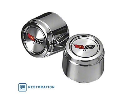 YJ8 Aluminum Wheel Center Cap with Emblem (1982 Corvette C3)