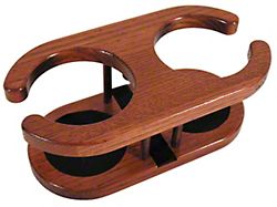 Cup Keeper; Woodgrain (68-82 Corvette C3)