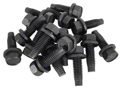 Door Hinge Bolts; 16-Pieces (68-82 Corvette C3)