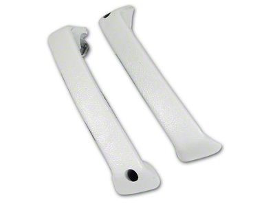 ABS Plastic Inner Door Handles; White (1965 Corvette C2)