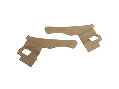 ABS Plastic Interior Rear Quarter Panels with Shoulder Harness Cutout (Late 74-75 Corvette C3 Convertible)
