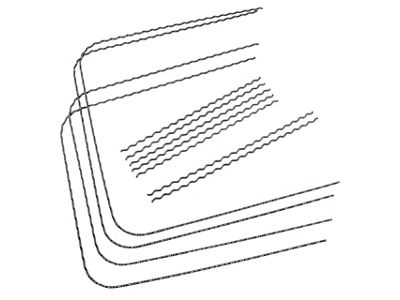 Corrugated Seat Wire Kit; 10-Pieces (1965 Corvette C2)