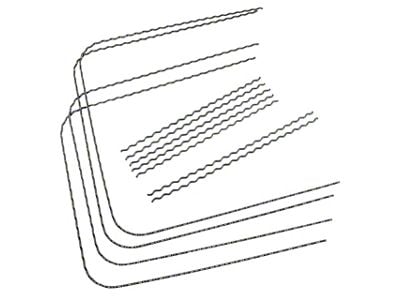 CA Corrugated Seat Wire Kit; 10-Pieces (1965 Corvette C2)