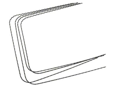 Corrugated Seat Wire Kit; 4-Pieces (1966 Corvette C2)