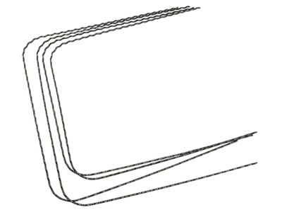 CA Corrugated Seat Wire Kit; 4-Pieces (1966 Corvette C2)