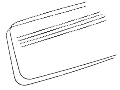 Corrugated Seat Wire Kit; 6-Pieces (63-64 Corvette C2)