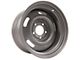 CA Rallye 4-Wheel Kit with Replacement Hubcaps and Stainless Steel Trim Rings; 15x8 (69-82 Corvette C2)