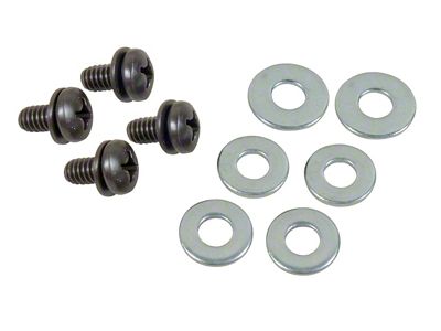 Rear Window Run Screw and Washer Set (63-67 Corvette C2)