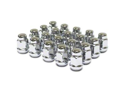 Chrome Lug Nut and Lock Set; Set of 24 (84-96 Corvette C4)