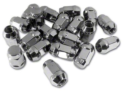 Chrome Lug Nuts; 12mm x 1.5; Set of 20 (84-96 Corvette C4)