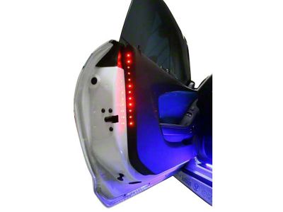 LED Door Safety Lights; Red (84-96 Corvette C4)