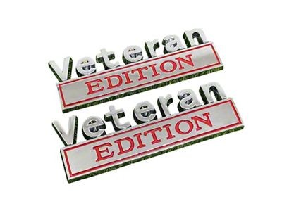 Veteran Edition Emblem; Red/Silver (Universal; Some Adaptation May Be Required)