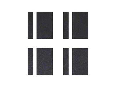 Vinyl Wheel Hash Mark Decals; Gloss Carbon Flash Metallic (53-96 Corvette C1, C2, C3 & C4)