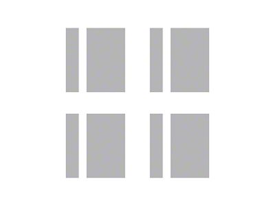 Vinyl Wheel Hash Mark Decals; Gloss Gray (53-96 Corvette C1, C2, C3 & C4)