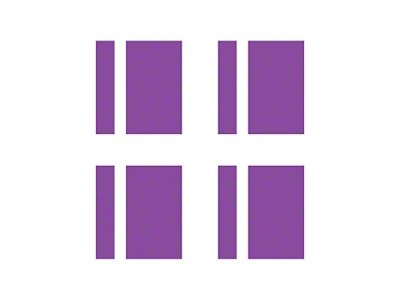 Vinyl Wheel Hash Mark Decals; Matte Purple (53-96 Corvette C1, C2, C3 & C4)