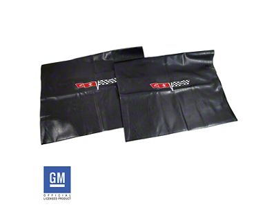 CA Embroidered T-Top Bags with 1980 Logo; Black (68-82 Corvette C3)