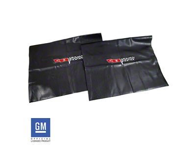 Embroidered T-Top Bags with 1980 Logo; Black (68-82 Corvette C3)