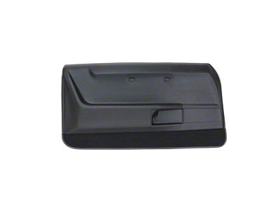 Deluxe Front Door Panel without Trim; Black; Driver Side (68-69 Firebird)