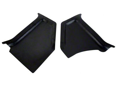 ABS Plastic Kick Panels; Black (60-64 Galaxie)