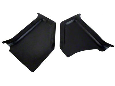 CA ABS Plastic Kick Panels; Black (60-64 Galaxie)