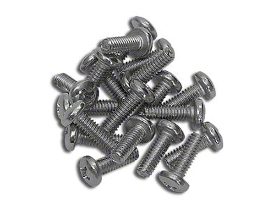 Headlight Adjuster and Insulator Screws; 20-Pieces (63-82 Corvette C2 & C3)