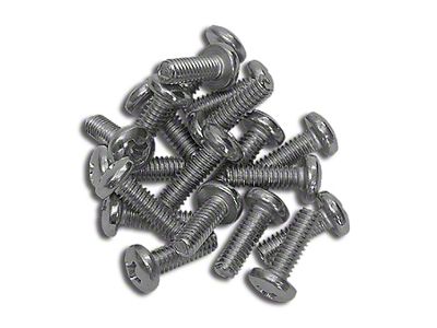 CA Headlight Adjuster and Insulator Screws; 20-Pieces (63-82 Corvette C2 & C3)