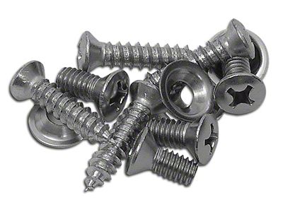 Headlight Bezel Screws; 12-Pieces (68-82 Corvette C3)