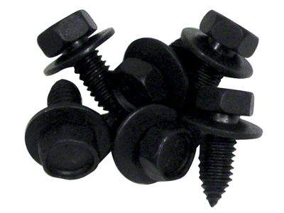 Headlight Housng Bearing Screw Set; 6-Pieces (68-82 Corvette C3)