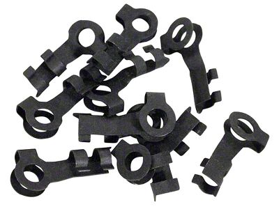 Inside Door Control Rod Clips; 10-Pieces (68-82 Corvette C3)