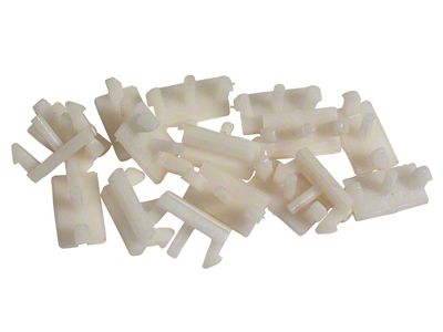 Grille Molding Mounting Clips; 16-Pieces (1973 Mustang)