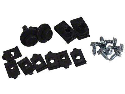 Grille Mounting Screws and Nuts; 18-Pieces (67-68 Mustang)