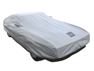 Maxtech Outdoor/Indoor Car Cover; Gray (71-73 Mustang Convertible)
