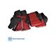 CA OE Spec Sport Two-Tone Leather Seat Upholstery; Black/Dark Red (84-88 Corvette C4)